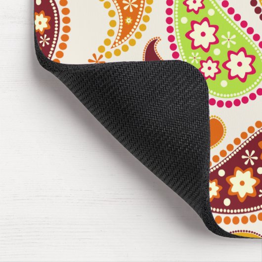 Multicolor Paisley Mousepad Muismat (Hoek)