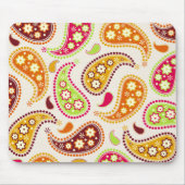 Multicolor Paisley Mousepad Muismat (Voorkant)
