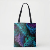 Multicolor palmbladeren tote bag (Voorkant)
