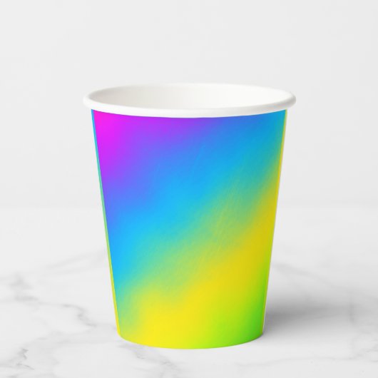 Multicolor Papieren Bekers (Achterkant)