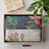 Multicolor Parrot Bloemen Waterverf Kunst Tissuepapier (Geschenk)