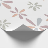 Multicolor Pastel Abstract Bloemrijk Botanisch Cadeaupapier (Hoek)