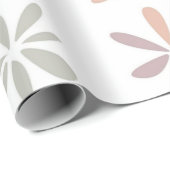 Multicolor Pastel Abstract Bloemrijk Botanisch Cadeaupapier (Rol Hoek)