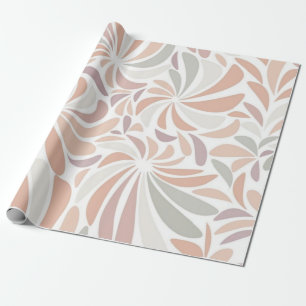 Multicolor Pastel Abstract Bloemrijk Botanisch Cadeaupapier