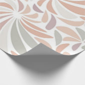 Multicolor Pastel Abstract Bloemrijk Botanisch Cadeaupapier (Hoek)