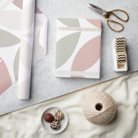 Multicolor Pastel Botanical Abstract Cadeaupapier (Crafts)