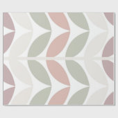 Multicolor Pastel Botanical Abstract Cadeaupapier (Vlak)