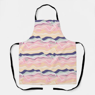 Multicolor pastel Wavy patroon Schort