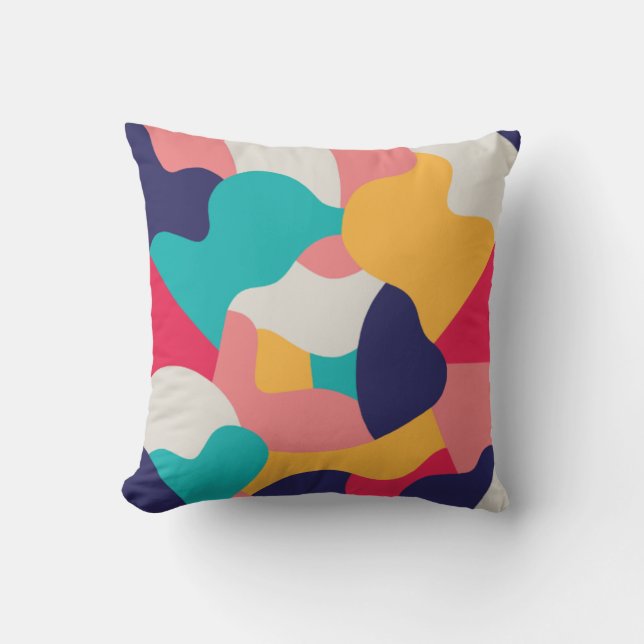 Multicolor Patroon Kussen (Voorkant)