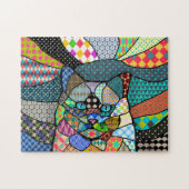 Multicolor Pattern Cat 691 Legpuzzel (Horizontaal)