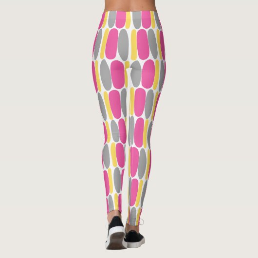 Multicolor Pattern Colorful Shapes Leggings (Achterkant)