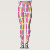 Multicolor Pattern Colorful Shapes Leggings (Voorkant)