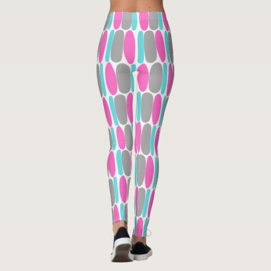 Multicolor Pattern Colorful Shapes Leggings (Achterkant)