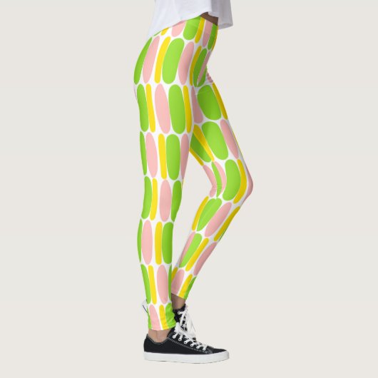 Multicolor Pattern Colorful Shapes Leggings (Rechts)