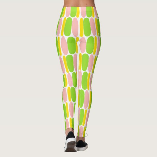 Multicolor Pattern Colorful Shapes Leggings (Achterkant)