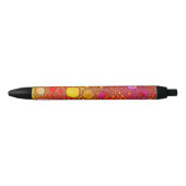 Multicolor Pattern Zwarte Inkt Pen (Voorkant)