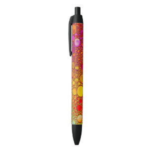 Multicolor Pattern Zwarte Inkt Pen