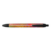 Multicolor Pattern Zwarte Inkt Pen (Achterkant)