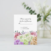 Multicolor Peonies Reply Kaart (Staand voorkant)