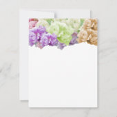 Multicolor Peonies Reply Kaart (Achterkant)