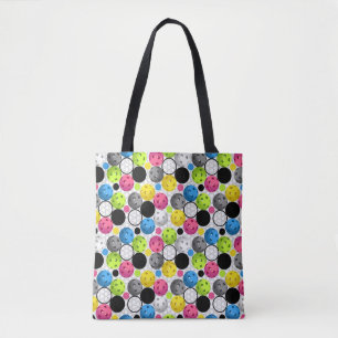 Multicolor Pickleball Tote Bag