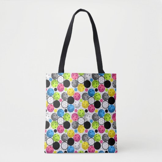 Multicolor Pickleball Tote Bag (Voorkant)
