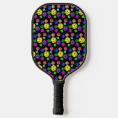 Multicolor Pickleballs Pop Art Pickleball Paddle (Achterkant)