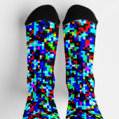 Multicolor Pixel Pattern Sokken (Top)