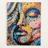 Multicolor pixelkunst creatie planner (Voorkant)