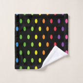 Multicolor Polka Bath-handdoekset Bad Handdoek (Wasdoekje)