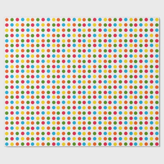 Multicolor Polka Dot Cadeaupapier (Vlak)