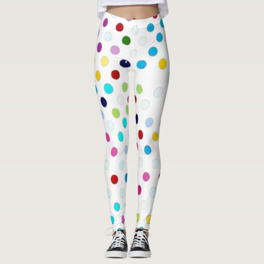 MultiColor polka-dot Leggings (Voorkant)