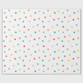 Multicolor Polka Dots Cadeaupapier (Vlak)