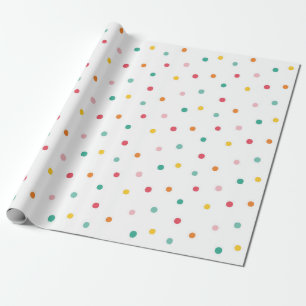 Multicolor Polka Dots Cadeaupapier