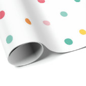 Multicolor Polka Dots Cadeaupapier (Rol Hoek)