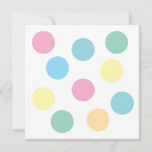 Multicolor Polka Dots Flat Kaart (Voorkant)