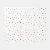Multicolor Polka Dots Fleece Deken (Voorkant (Horizontaal))
