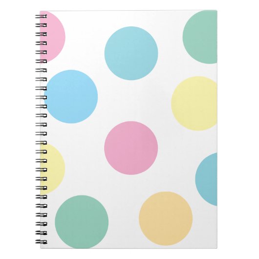 Multicolor Polka Dots Notitieboek (Voorkant)