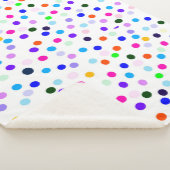 Multicolor Polka Dots Sherpa Deken (3/4)