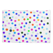 Multicolor Polka Dots Standaard Kussenslopen (Achterkant-Links)
