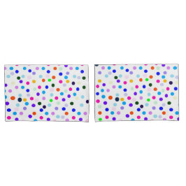 Multicolor Polka Dots Standaard Kussenslopen