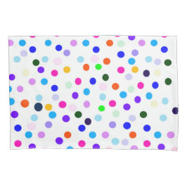 Multicolor Polka Dots Standaard Kussenslopen