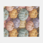 Multicolor Pompoen Patroon Gooi, Fleece & Sherpa Deken (Voorkant (Horizontaal))