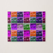 Multicolor Pop Art Horses Legpuzzel (Horizontaal)