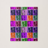 Multicolor Pop Art Horses Legpuzzel (Verticaal)