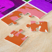 Multicolor Pop Art Horses Legpuzzel (Zijkant)