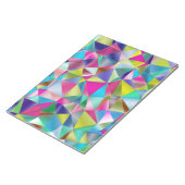 Multicolor prismatische driehoekige kleurrijke notitieblok (Schuin)