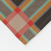Multicolor Pset (Tartan) Monogram, Naam Aangepast Fleece Deken (Hoek)