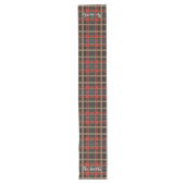 Multicolor Pset (Tartan) Monogram, Naam Aangepast Lange Tafelloper (Voorkant)