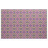 Multicolor Psychedelic Wavy Striped Rhombussen Stof (Fat Quarter)